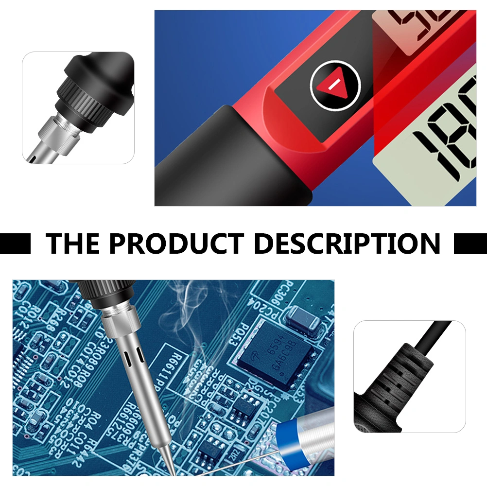 Temp Control Soldering Station Digital Soldering Iron Station (EU Plug)