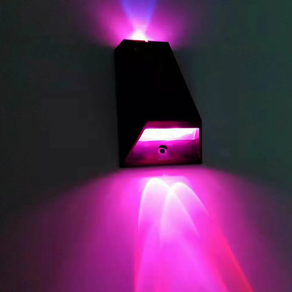 2Pcs Solar LED Wall Light Water-proof Solar-powered Light Garden Wall Night Lamp