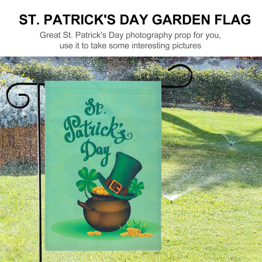 Garden Decorative Flag St. Patrick's Day Printed Yard Flag Outdoor Garden Banner