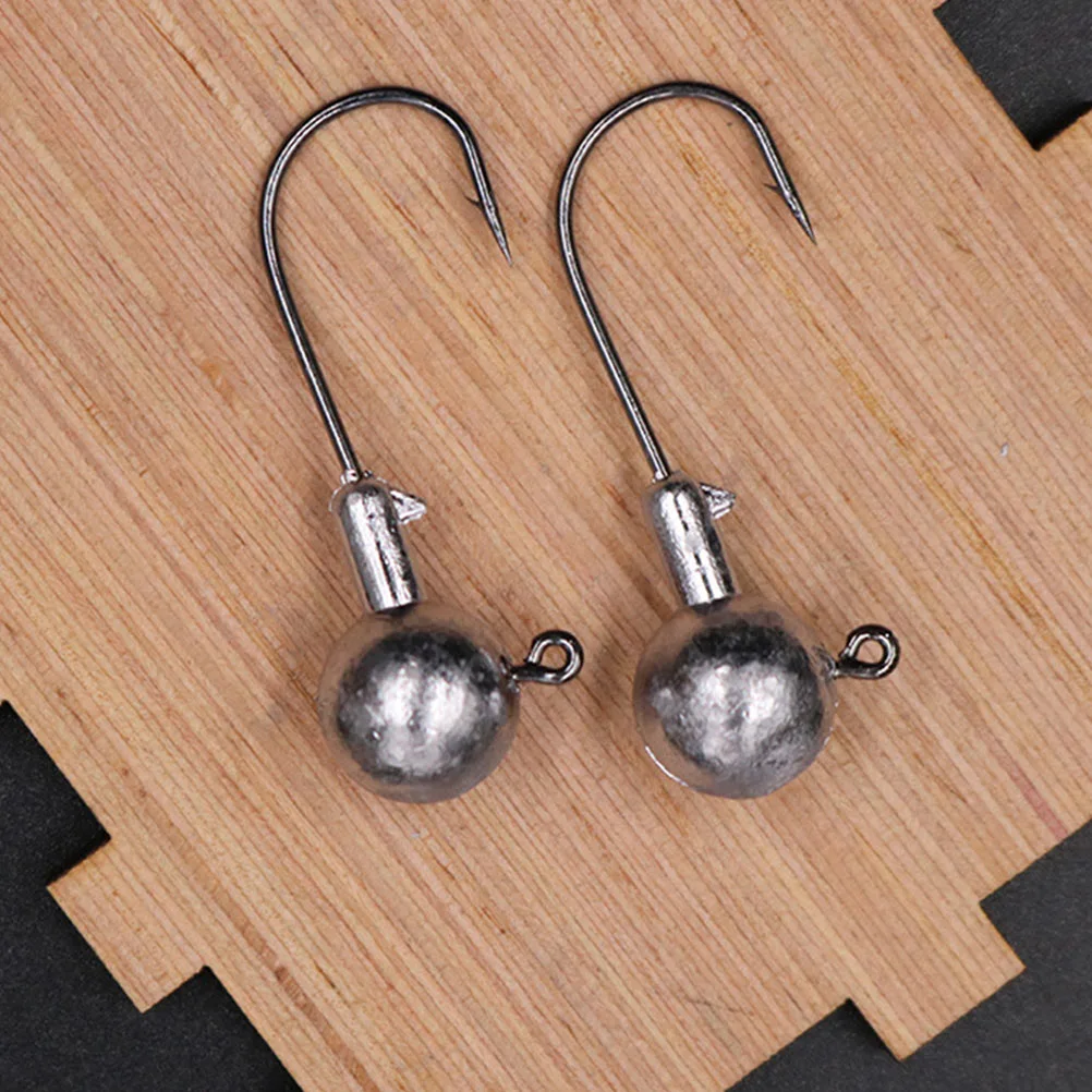 50Pcs Fishing Hooks Jig Head Fishing Hooks Outdoor Fishing Hooks Fishing Tackle