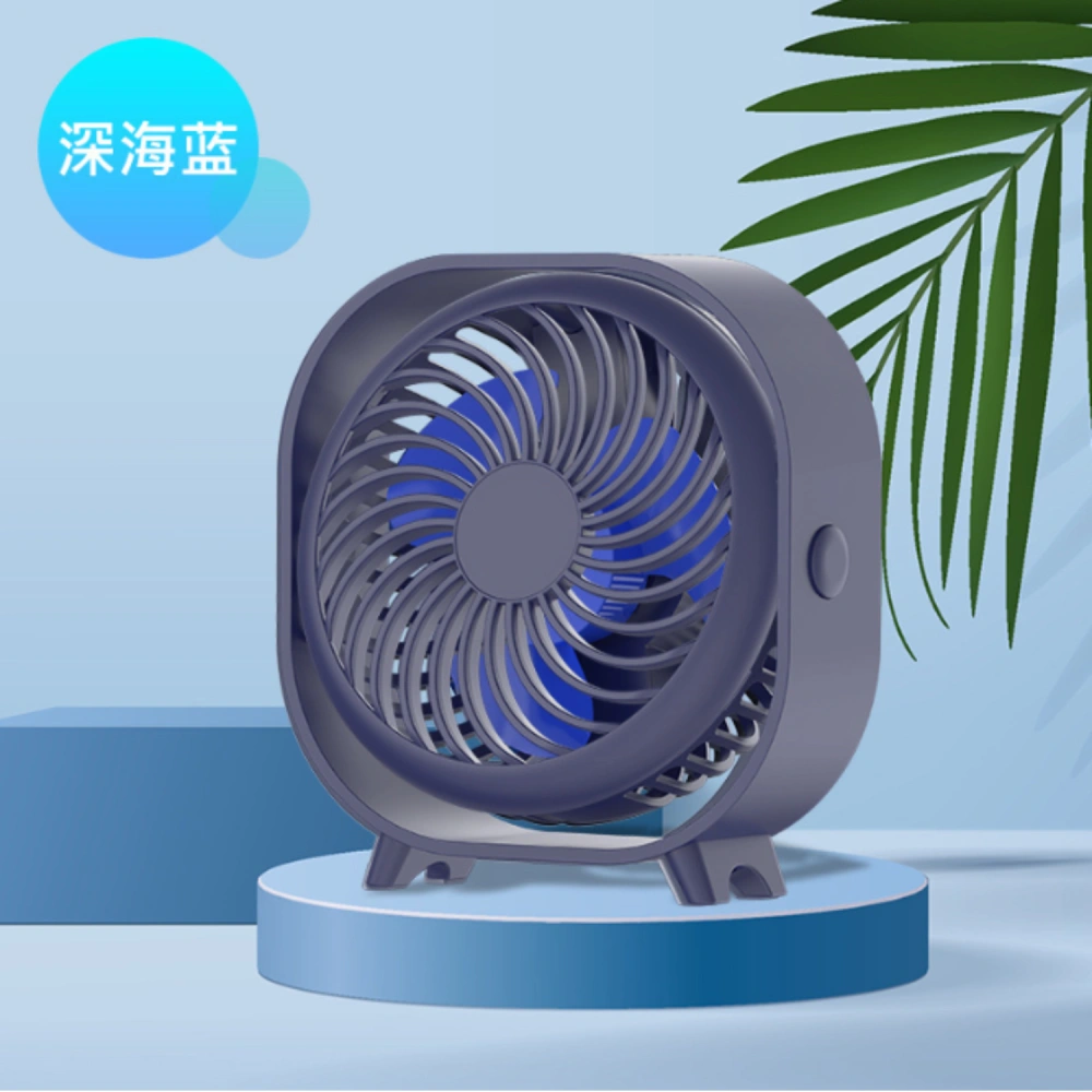 Mini USB Desk Fan Rechargable Fan Small Quiet Fan Portable Table Fan for Household Use 2000mAh