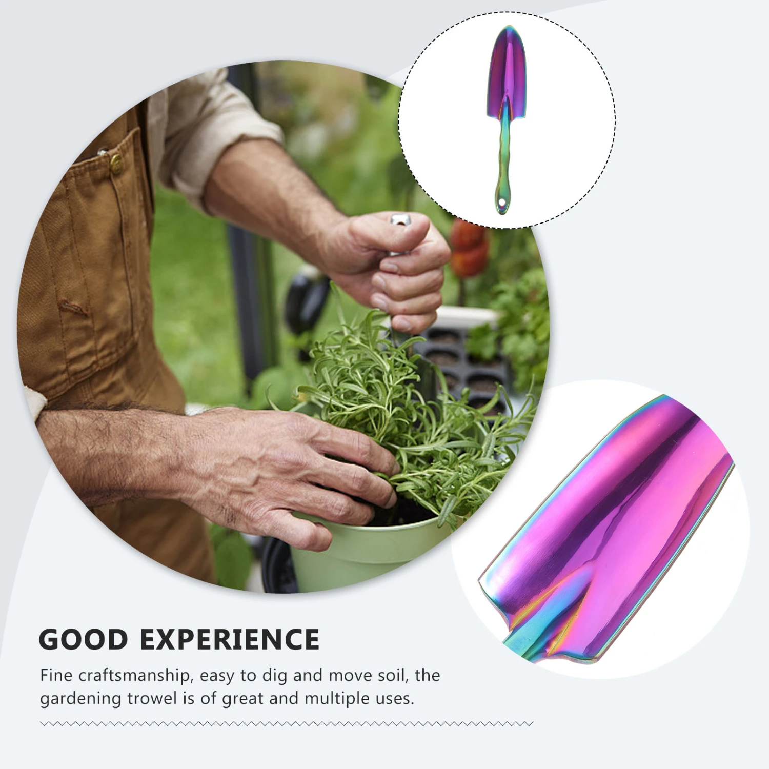 Gardening Shovel Metal Garden Spade Gardening Work Hand Shovel Small Shovel Garden Trowel