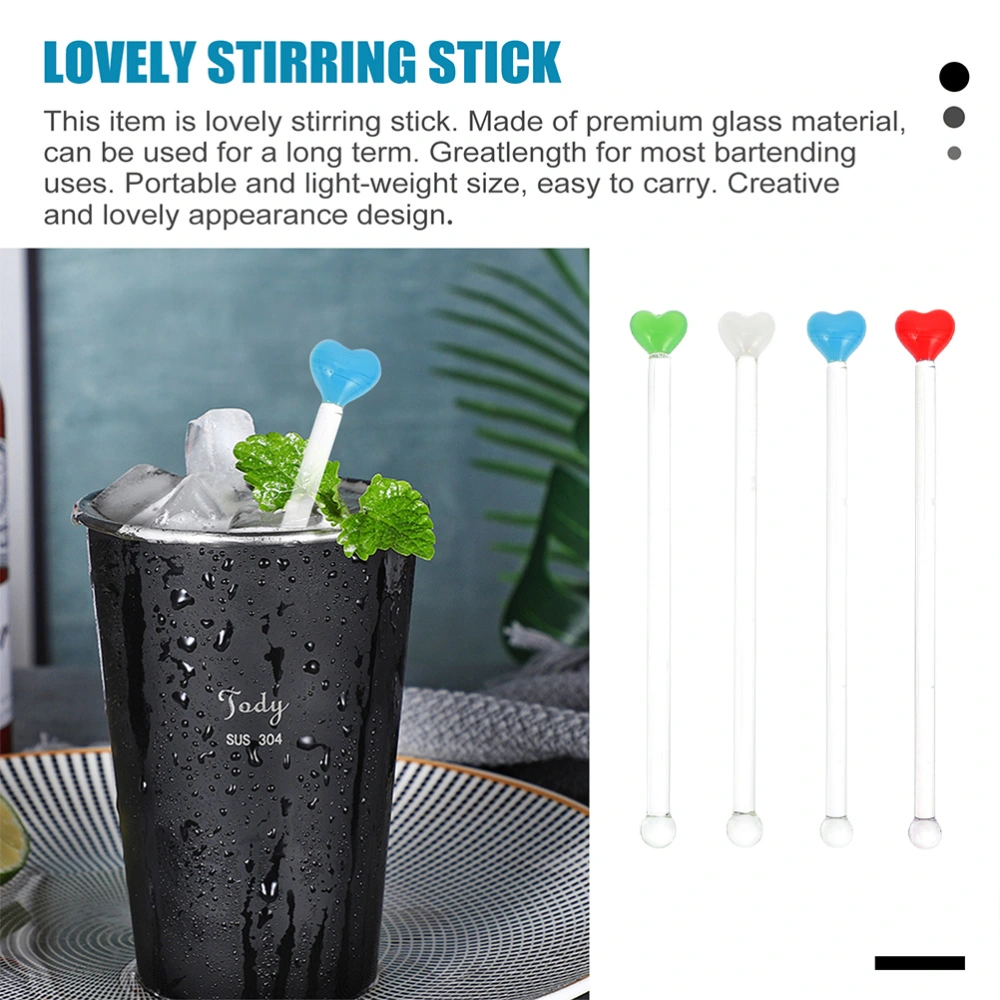 4Pcs Reusable Drink Stir Stirrers Coffee Stir Sticks Swizzle Sticks for Cocktails Drink Accessories