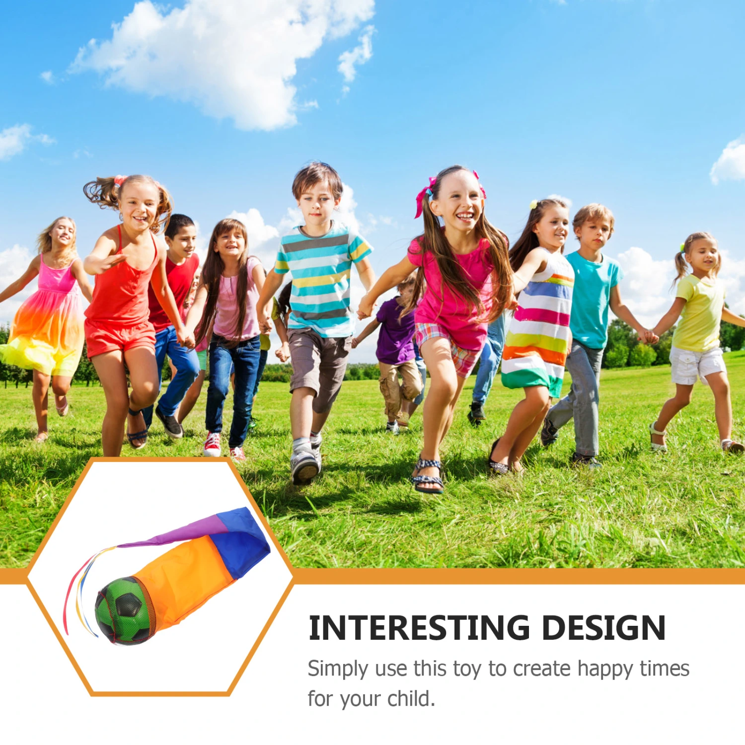 1Pc Meteor Football Toy Children Throwing Toy Fun Kids Outdoor Toy (Random Color)