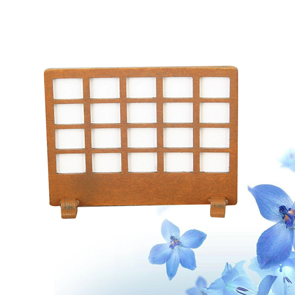 1PC Wooden Room Divider Decorative Screen Panel for Doll House Living Room Bedroom Decoration