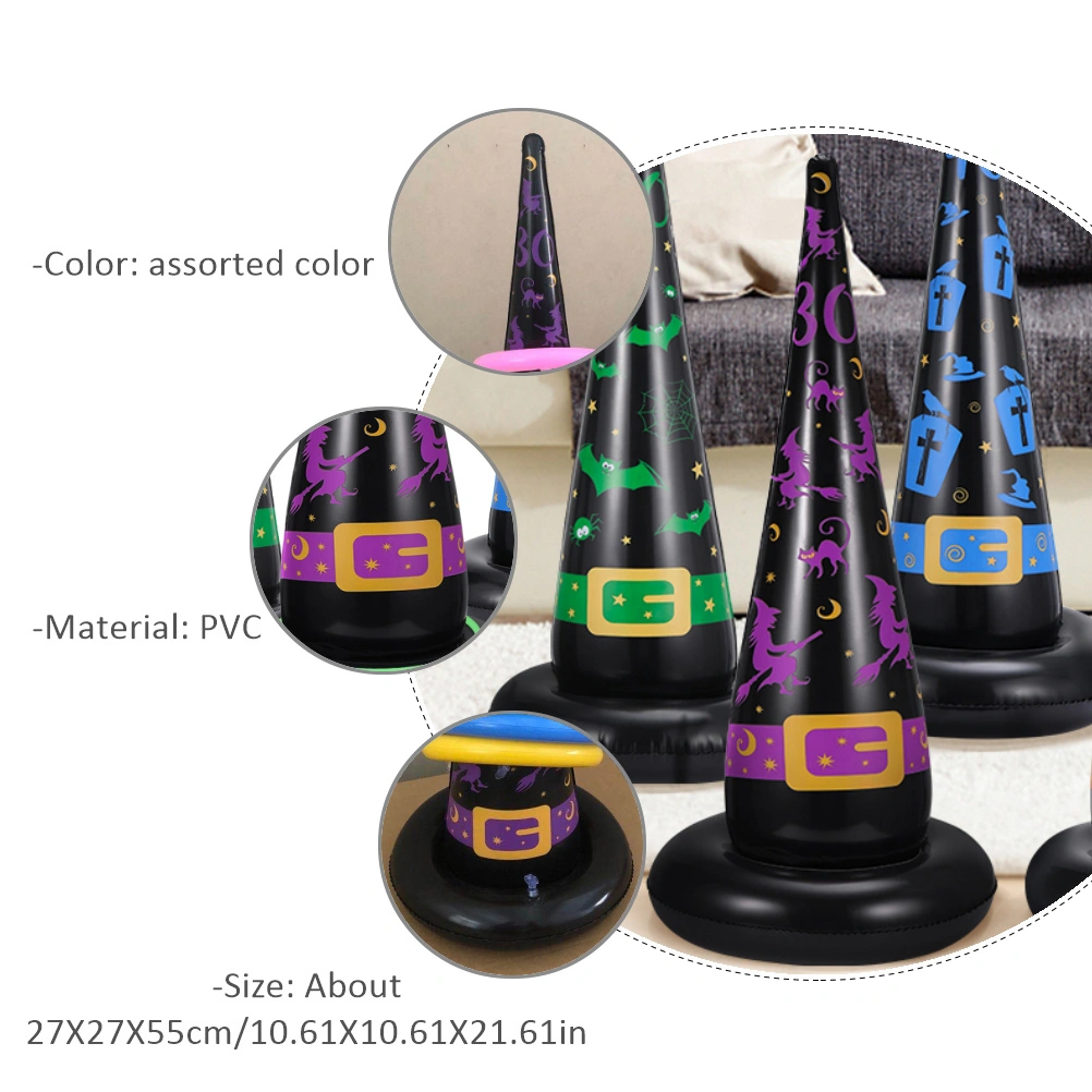 1 Set Inflatable Ring Toss Set Party Game Holiday Toys Halloween Decoration