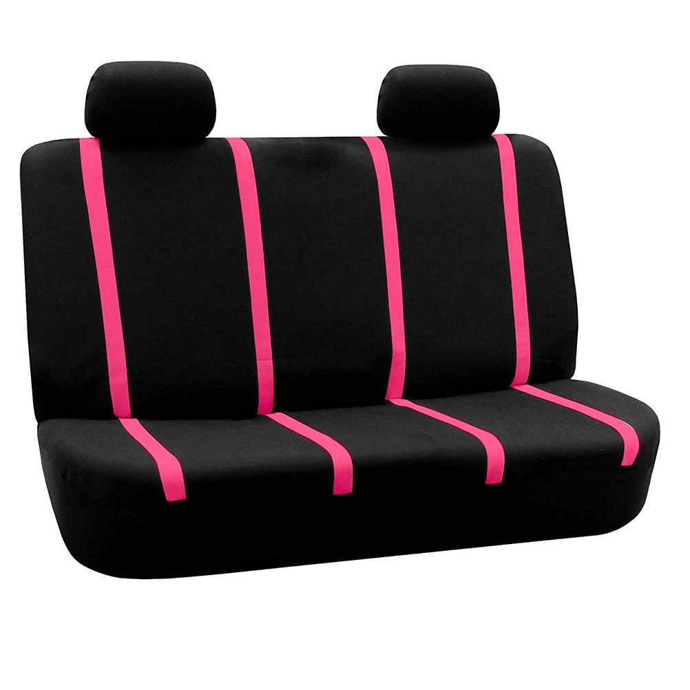 9 Pcs Car Seat Cover Universal Auto Seat Cover Thicken Wear Resistant Car Seat Protector Mat Car Interior Accessory (Rosy)
