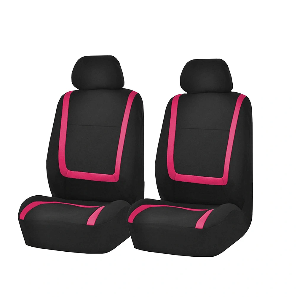9 Pcs Car Seat Cover Universal Auto Seat Cover Thicken Wear Resistant Car Seat Protector Mat Car Interior Accessory (Rosy)
