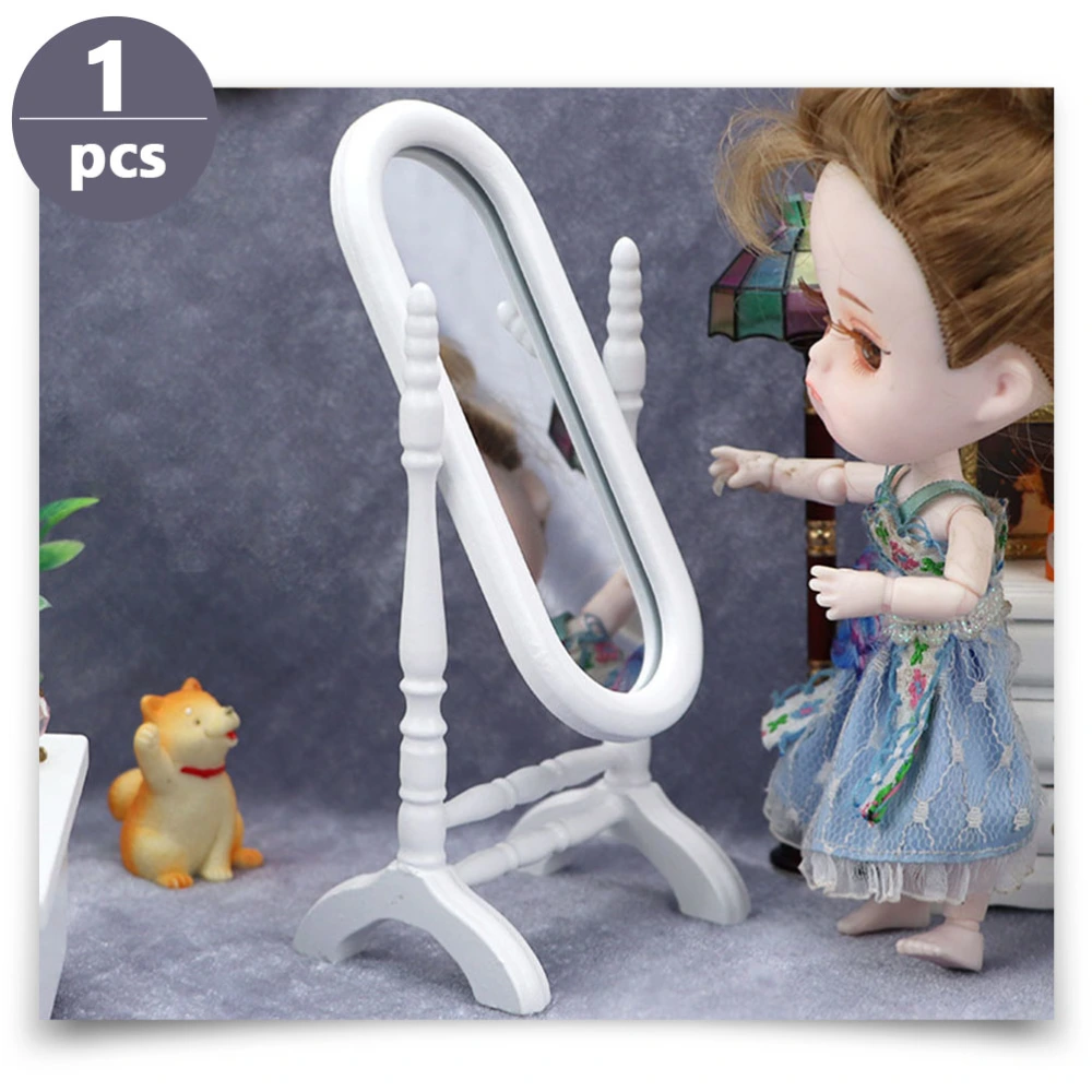 Interesting Kids Toy Decorative Doll Mirror Wear-resistant Mirror Toy Mini House Decor