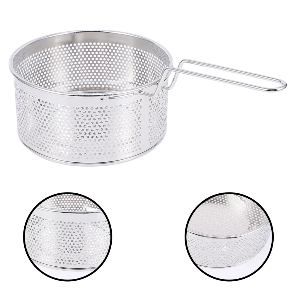 1pc Stainless Steel Colander Noodles Scoop Mesh Colander Scoop (Silver)