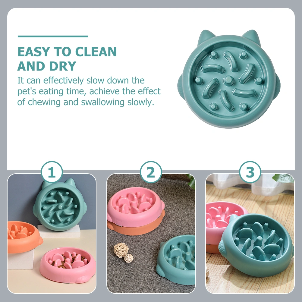 Pet Dog Slow Feeder Bowl Adorable Puzzle Bowl Pet Slower Food Feeding Dishes