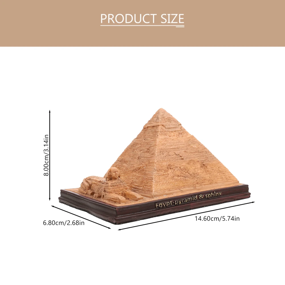 World Famous Building Egyptian Pyramid Craft Desktop Display for Home Living Room Decoration