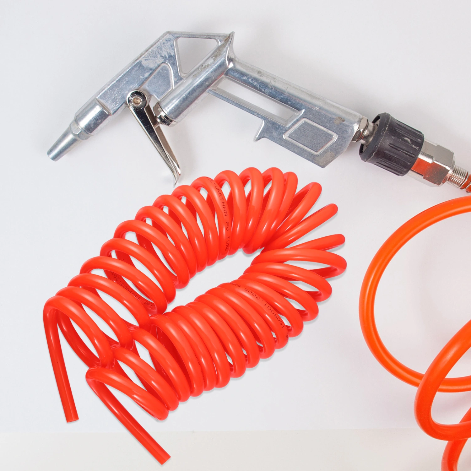 Air Compressor Hose Tube Flexible Air Tool without Connector Spring Spiral Pipe
