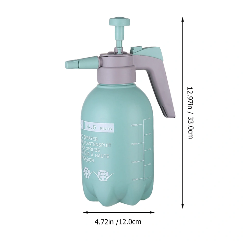 1Pc 2L Watering Bottle Garden Spray Bottle Pressing Type Sprayer (Sky-blue)