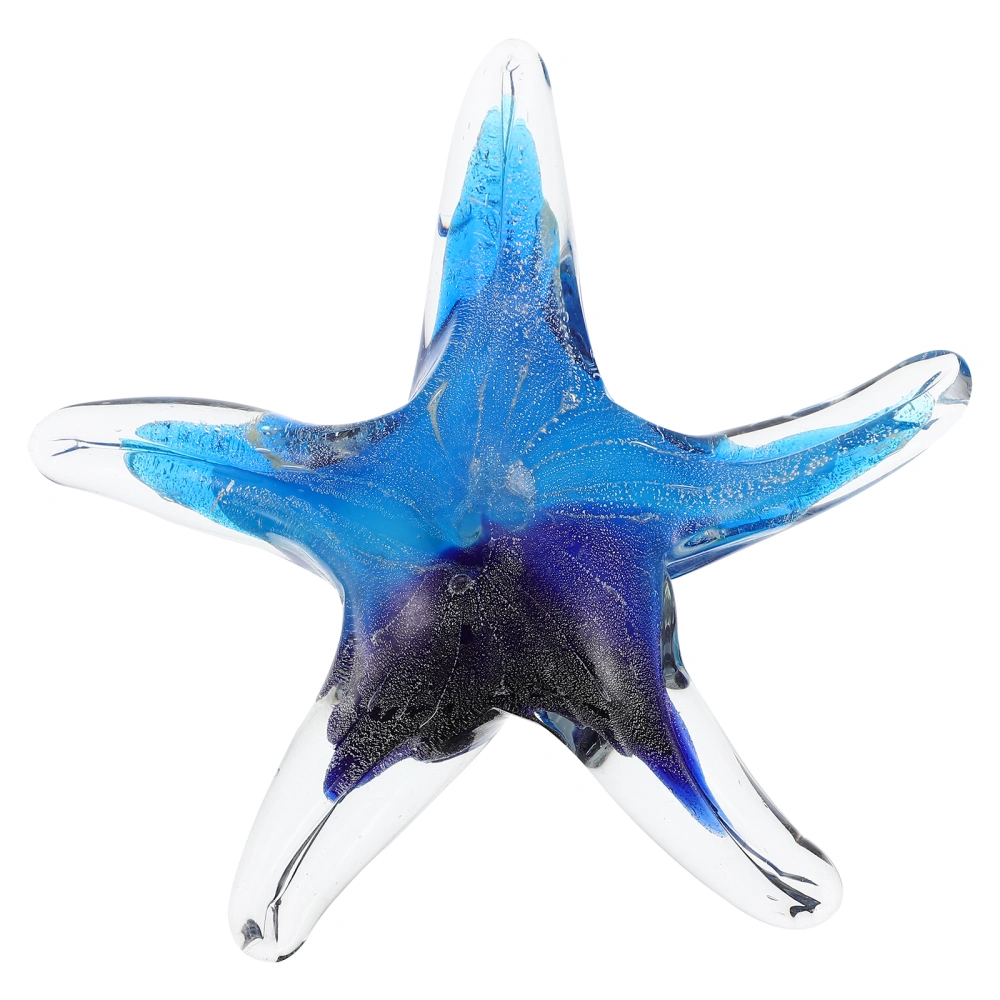 Exquisite Glass Sea Star Decor Creative Glass Desktop Adornment Star fish Decor