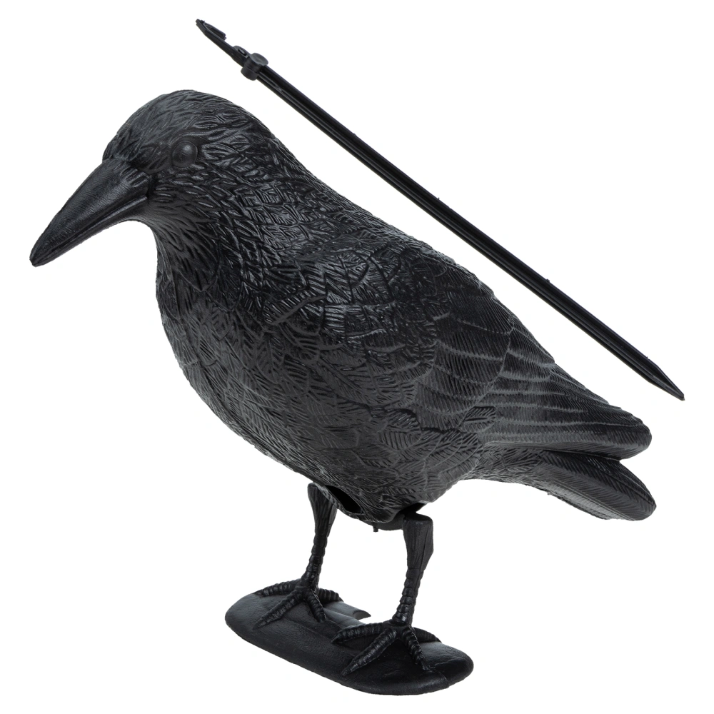 Garden Decorative Crow Shaped Bird Repellent Artificial Crow Prop Crow Adornment