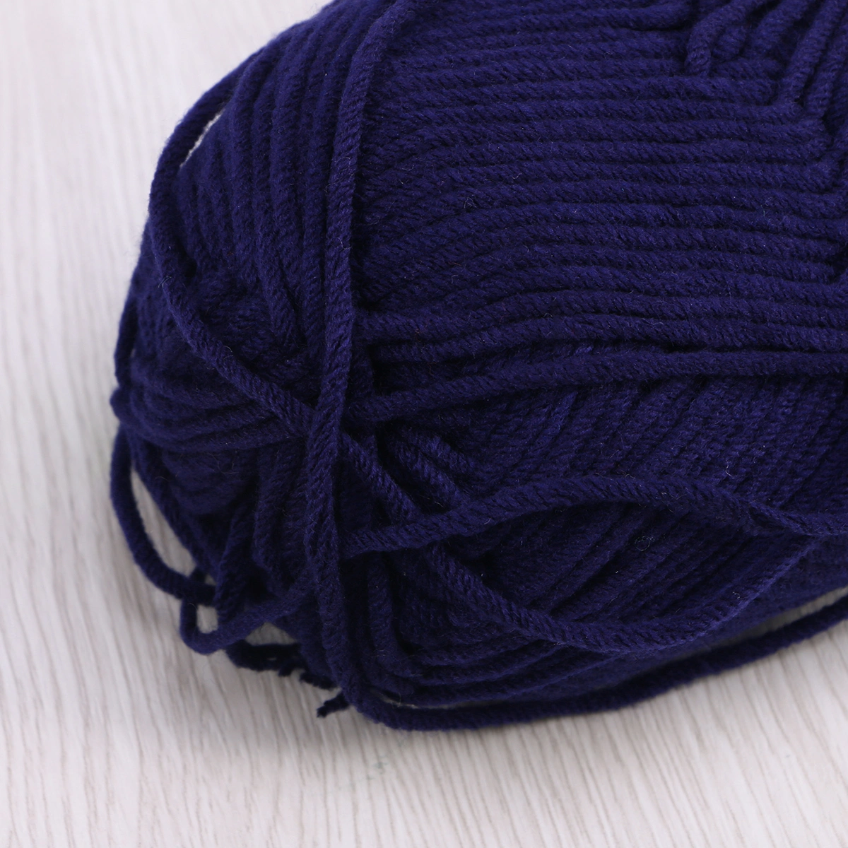 50g Milk Cotton Yarn Cotton Chunky Hand-woven Crochet Knitting Wool Yarn Warm Yarn for Sweaters Hats Scarves DIY (Dark Blue)