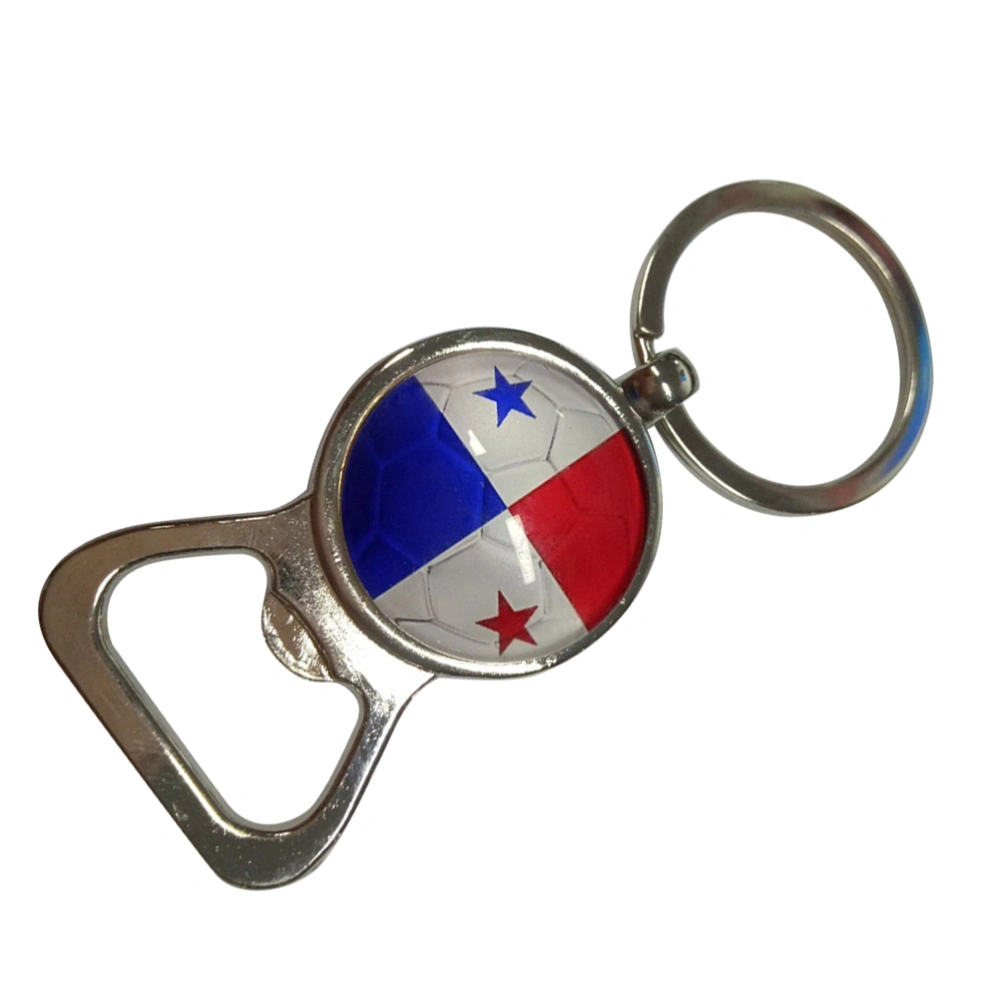 Flag Bottle Opener Key Chain Ring Claw Soccer Pocket Small Beverage Beer Opener Novelty for The (Panama)