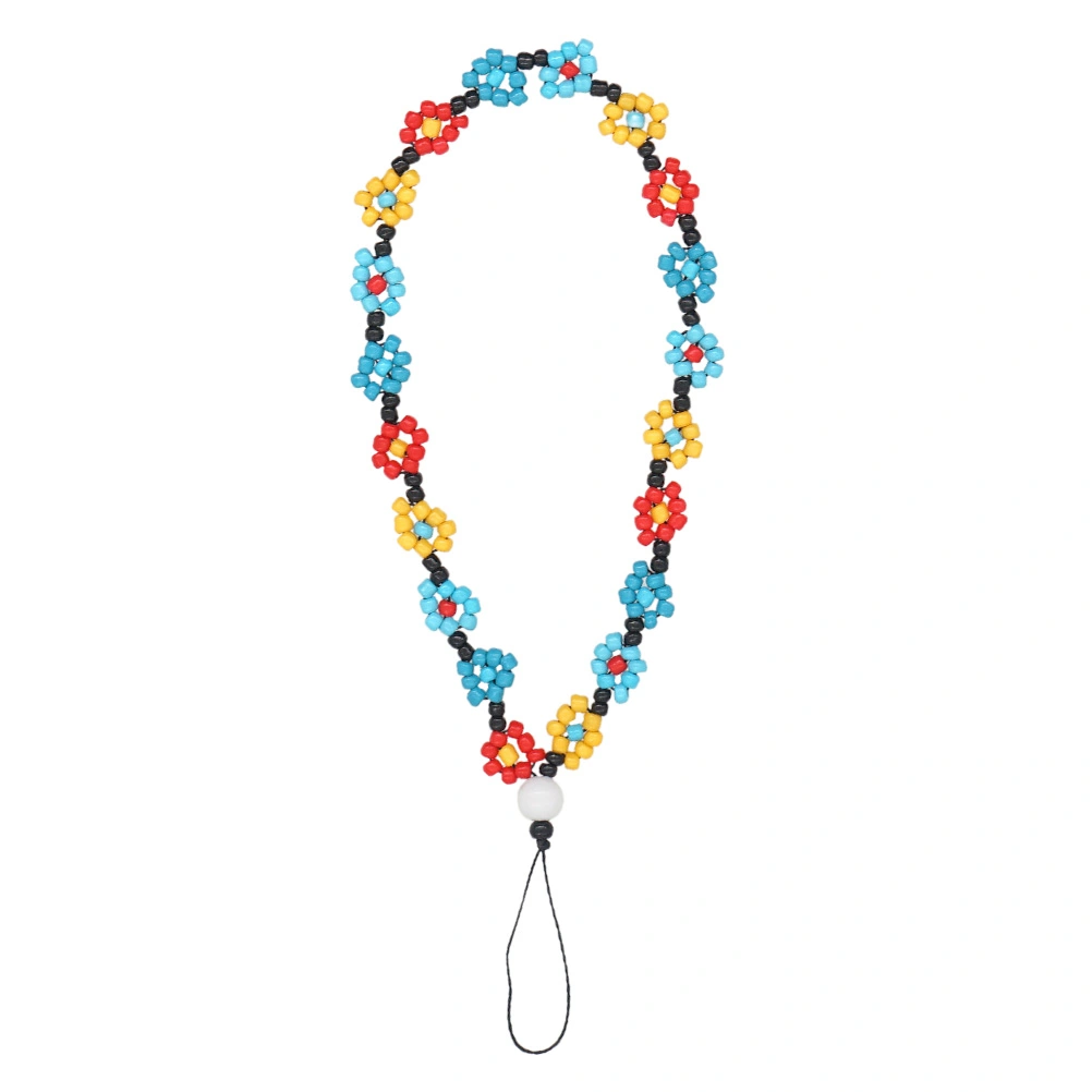 Bohemia Style Beaded Phone Charm Cell Phone Anti-lost Wrist Strap Phone Lanyard