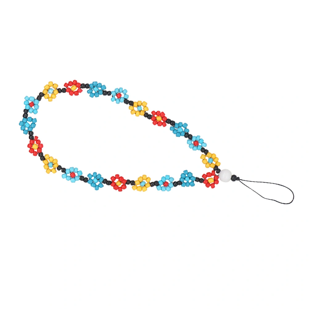 Bohemia Style Beaded Phone Charm Cell Phone Anti-lost Wrist Strap Phone Lanyard