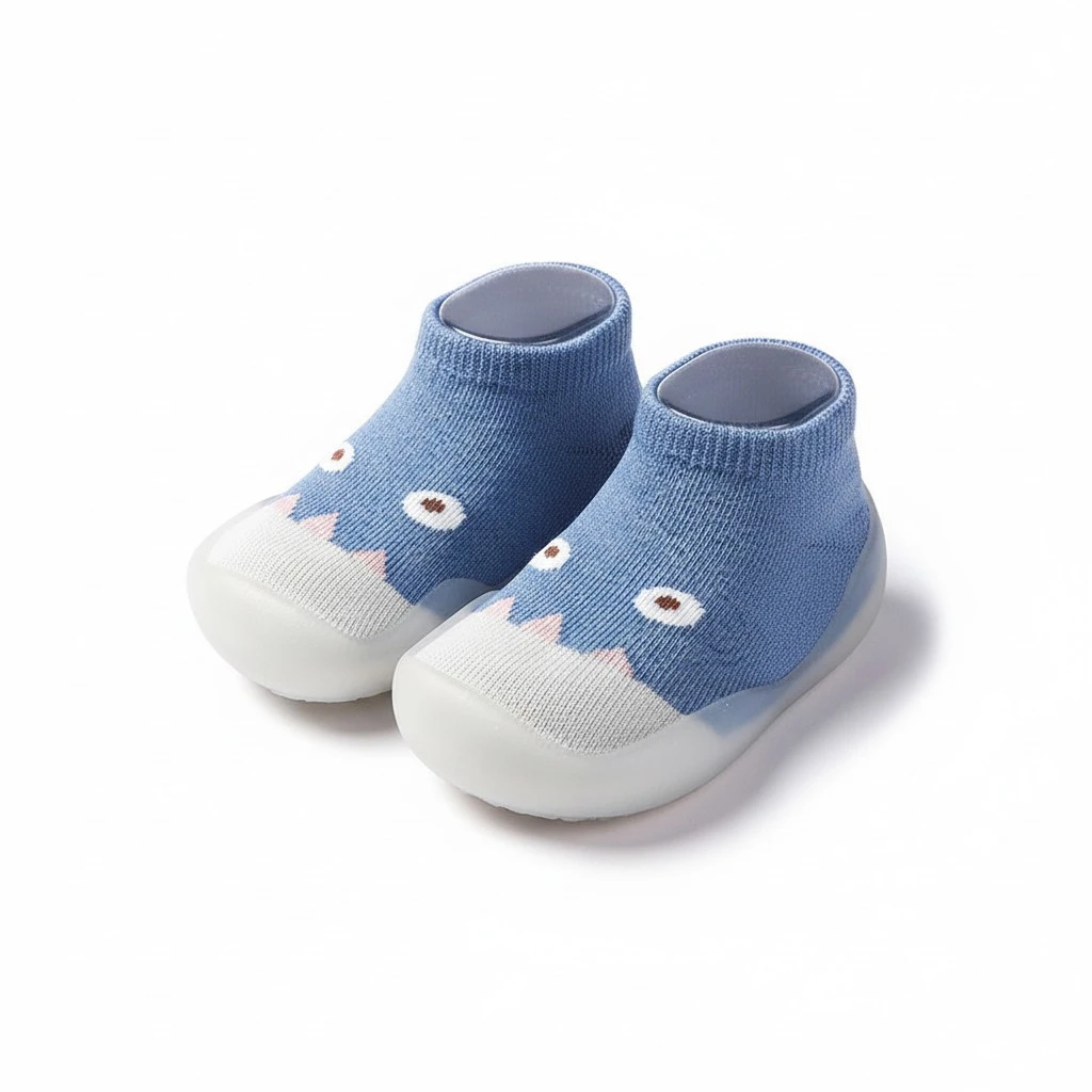 1 Pair Non-slip Flooring Socks Baby's Prewalker Baby Home Cotton Shoes