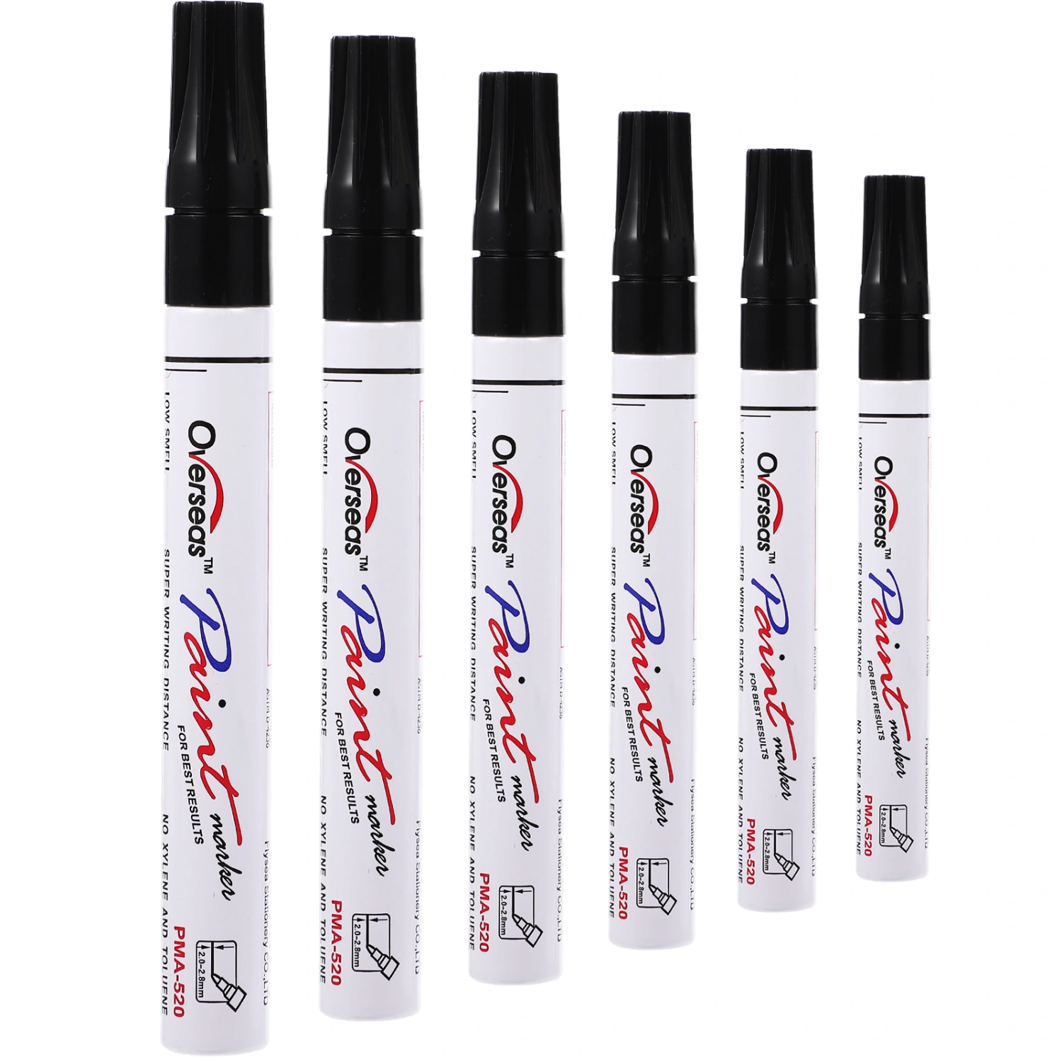 6Pcs Paint Pens Kids Colored Painting Marker Pens Art Crafting Paint Pens