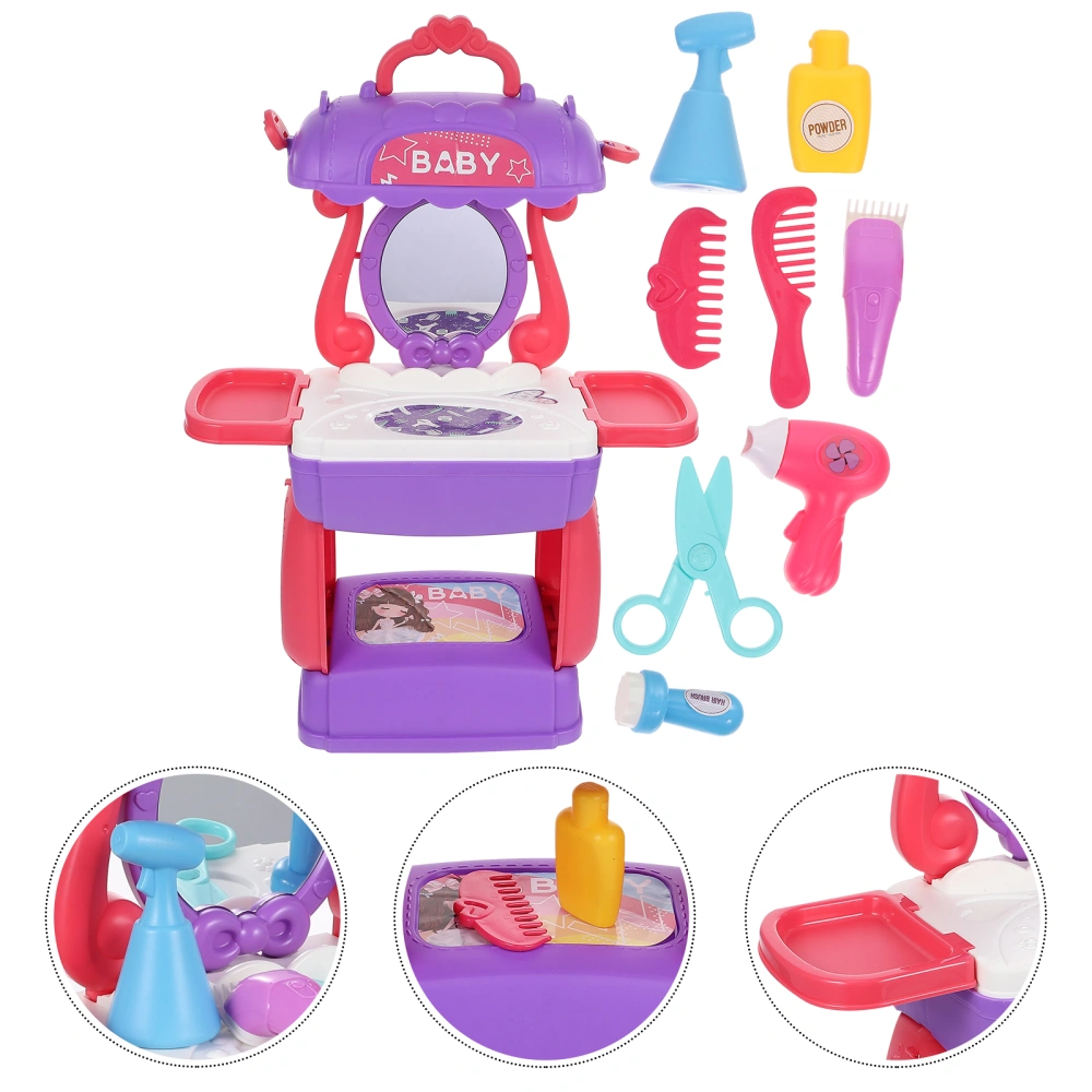 1 Set of Pretend Play Beauty Set Kids Hair Stylist Kit Simulation Hairdressing Toys