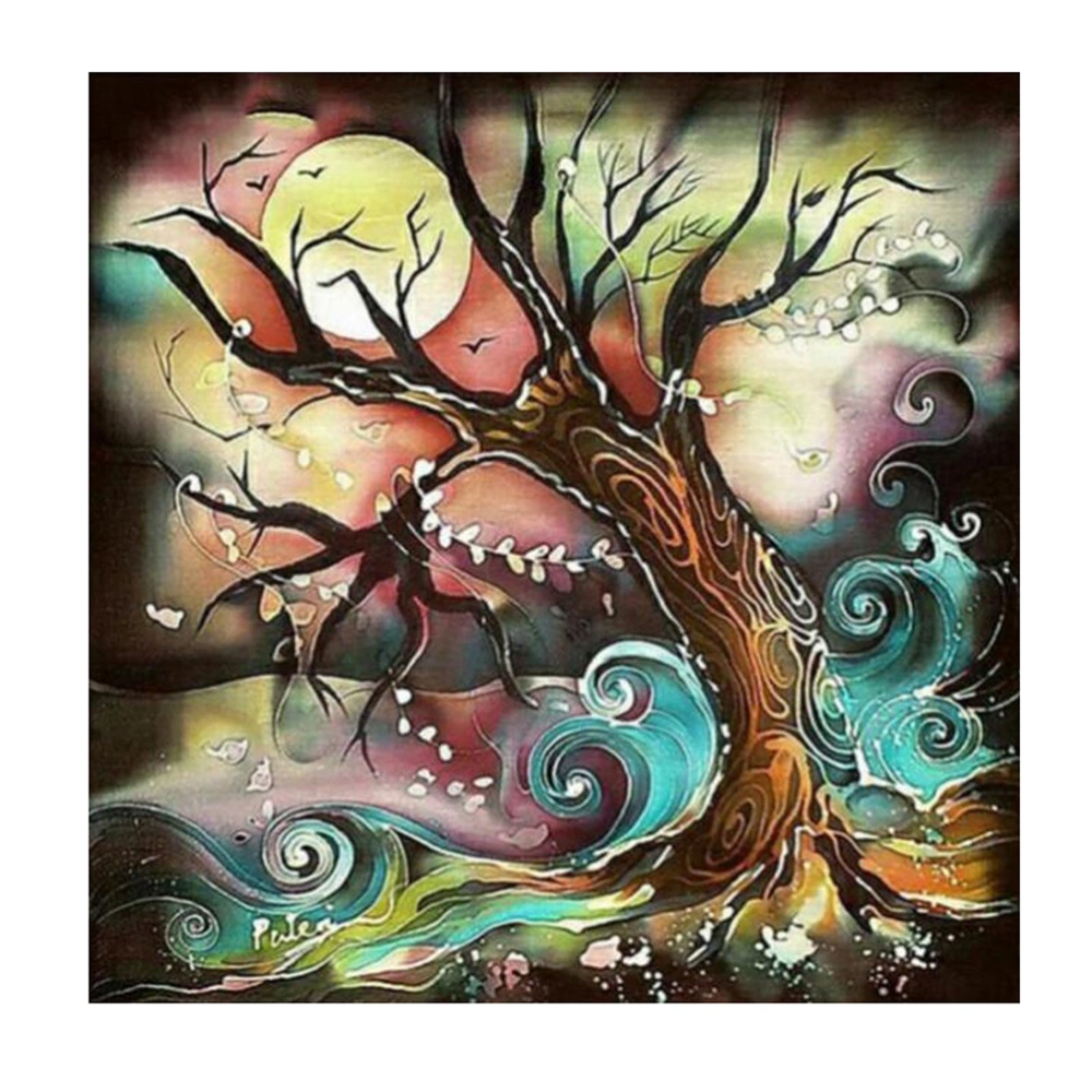 5D Unframed Diamond Embroidery Painting of The Tree Cross Stitch Printing Crafts(c147)