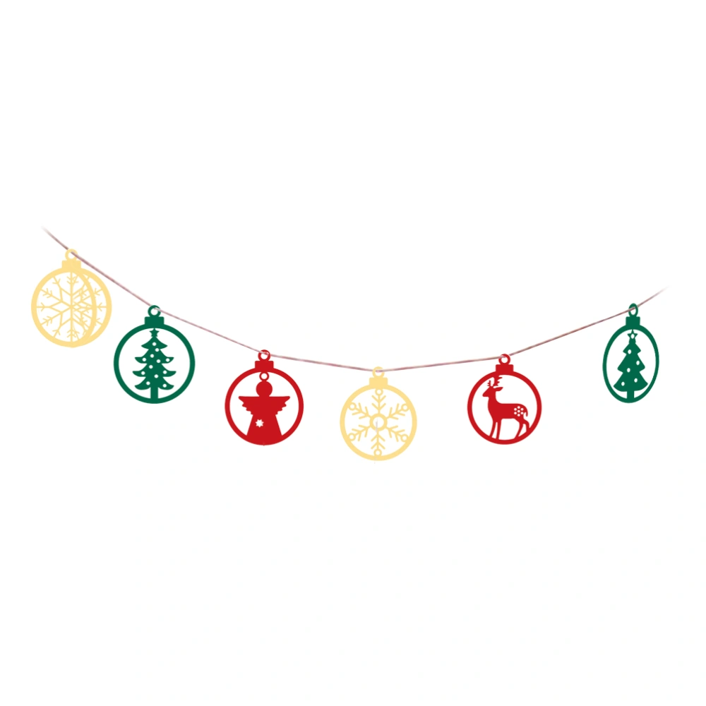 Christmas Paper Garland Banner Party Decoration Supplies