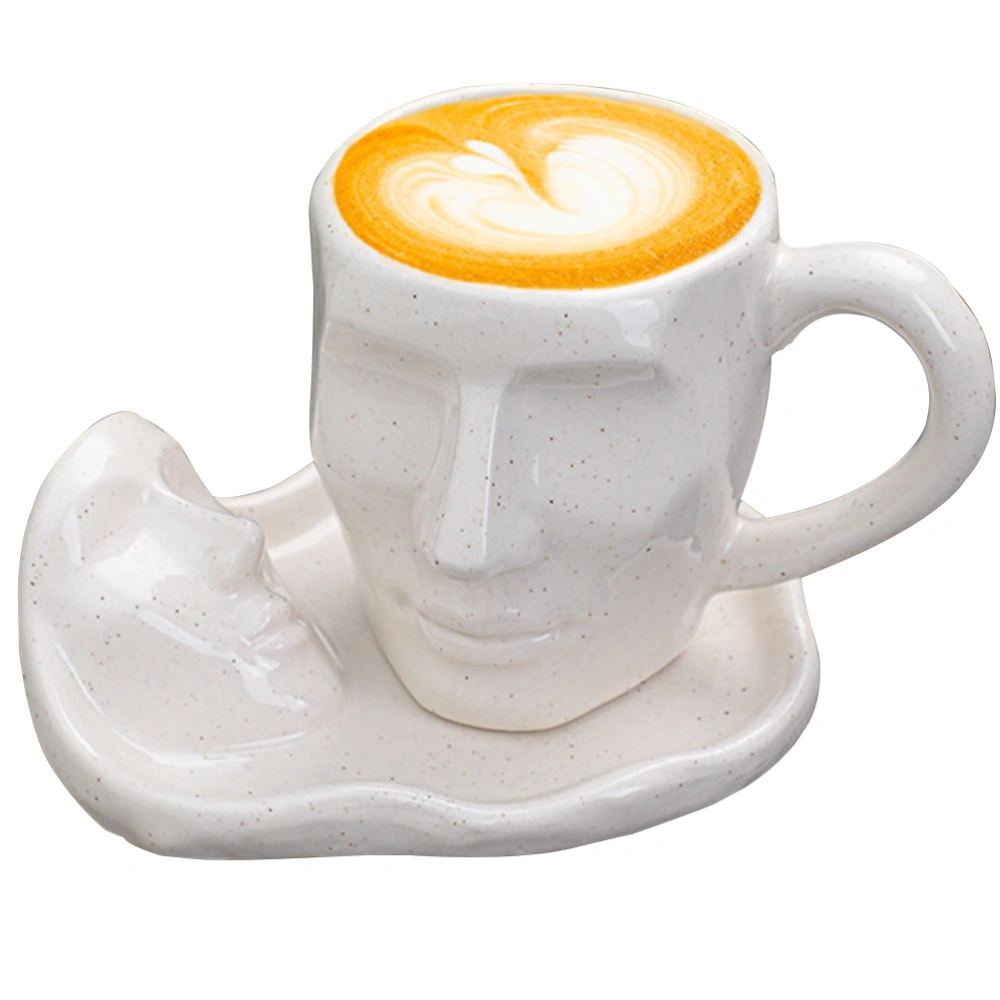 1 Set of Multi-function Milk Cup Ceramic Coffee Cup Crafted Coffee Mug Coffee Accessory