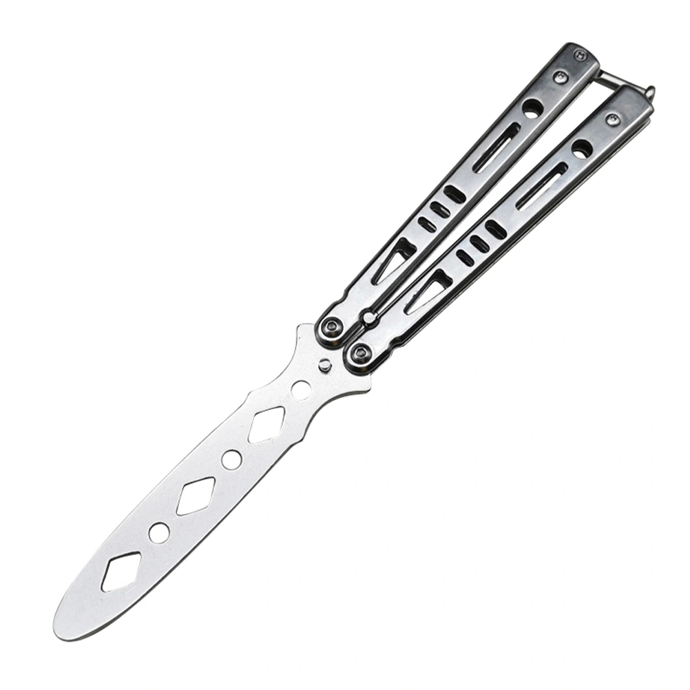 1Pc Blunt Balisong Dull Balisong Trainer Practice Training Cutter Tool