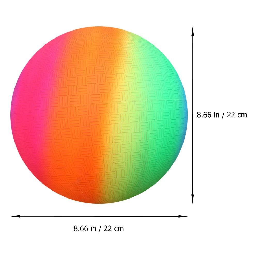 1 Pc Child Flapping Balls PVC Inflatable Balls Outdoor Rainbow-color Ball