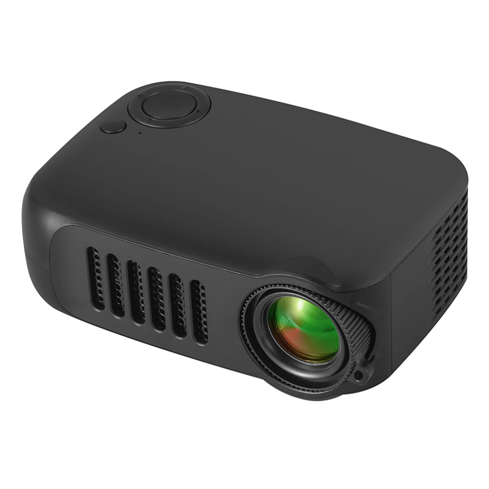 Mini Household Projector Family Cinema Portable Projector Accessories with AU Plug (Black)