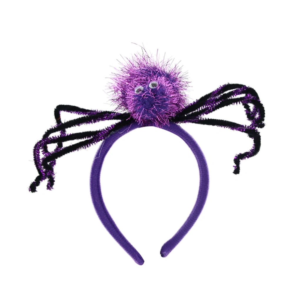 Halloween Headband Party Dress Up Holiday Cosplay Spider Headdress (Random Purple)