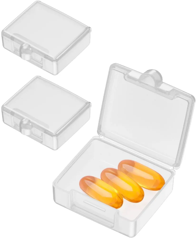 6Pcs Medicine Cabinet Organizers Portable Pills Packing Boxes Travel Accessories