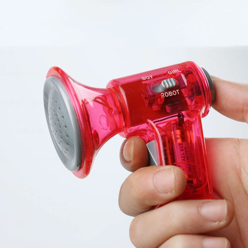 Creative Voice Changer Toy Funny Cartoon Voice Change Megaphone Role Cosplay Toy for Kids Boys and Girls (Three Mode, Random Color)