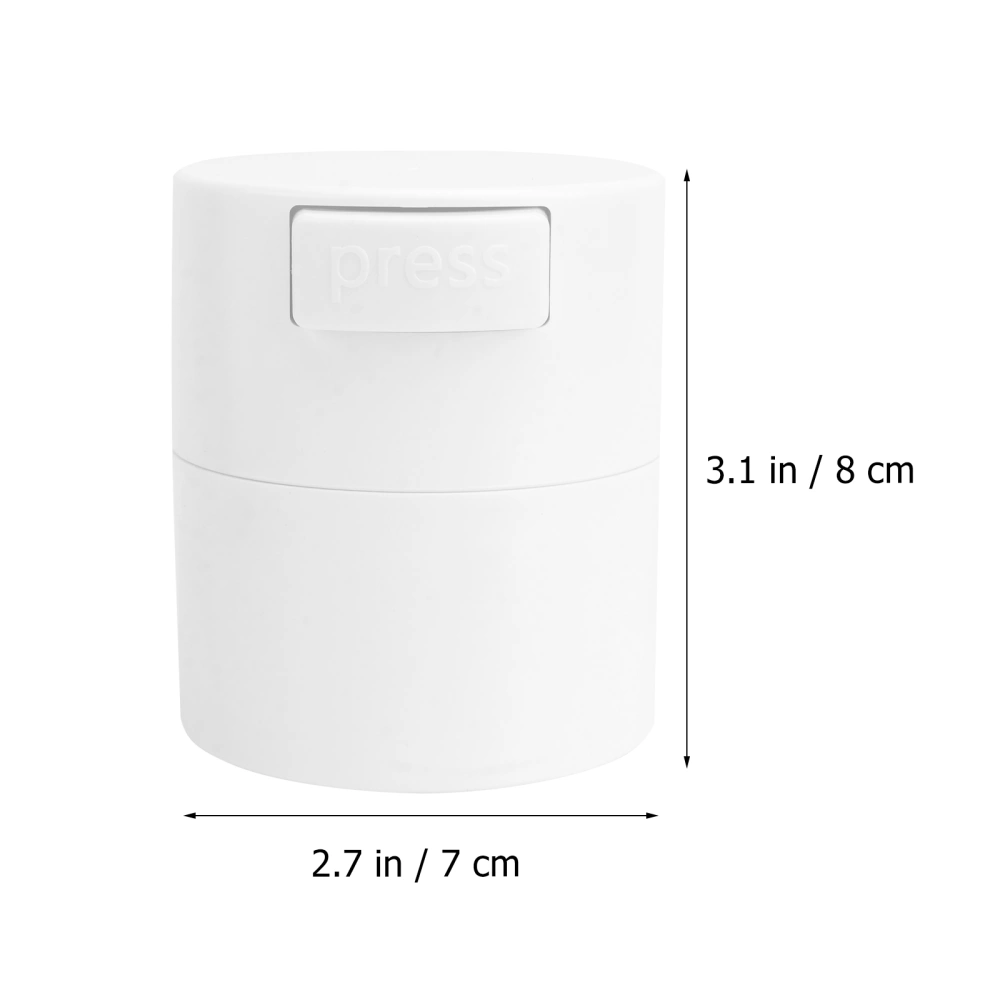 1pc Eyelash Glue Storage Jar Sealed Eyelashes Extension Glue Makeup Tools Storage Jar Container (White)