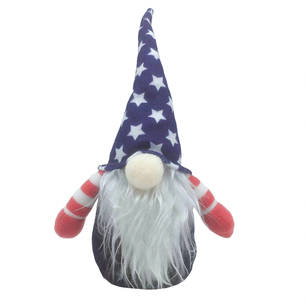 Independence Day Gnome Doll Funny Gnome Doll Ornament Elf Doll Adornment