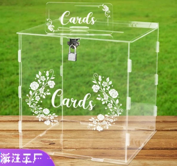 Wedding Card Box with Lock Acrylic Wedding Card Box Party Card Box Wedding Supplies