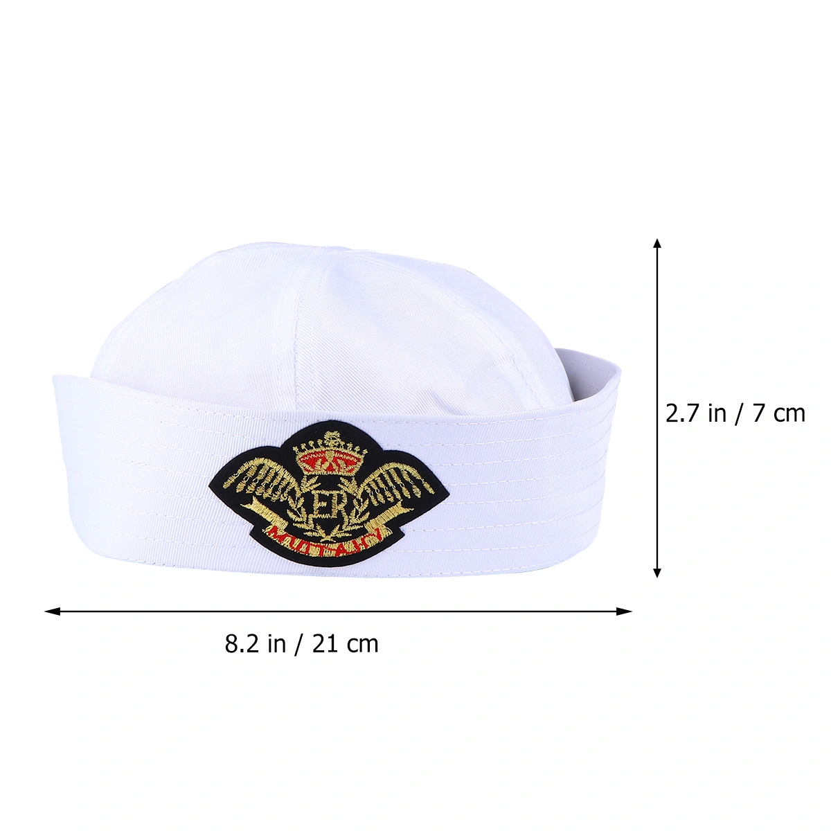 1pc Sailor Hats Navy Stage Props Turnup Navy Hat Sea Assorted Color