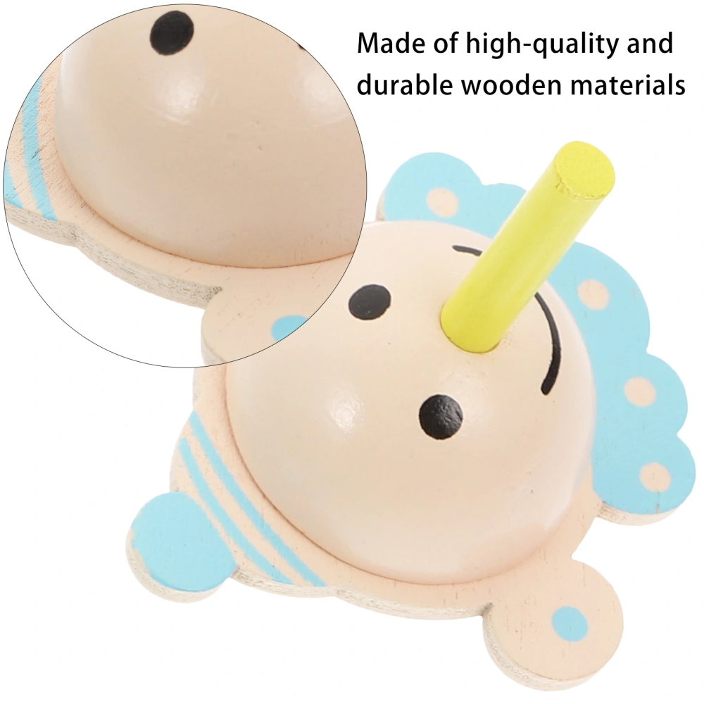 8pcs Wooden Toys Baby Toys Tops Children Toy (Random Style)