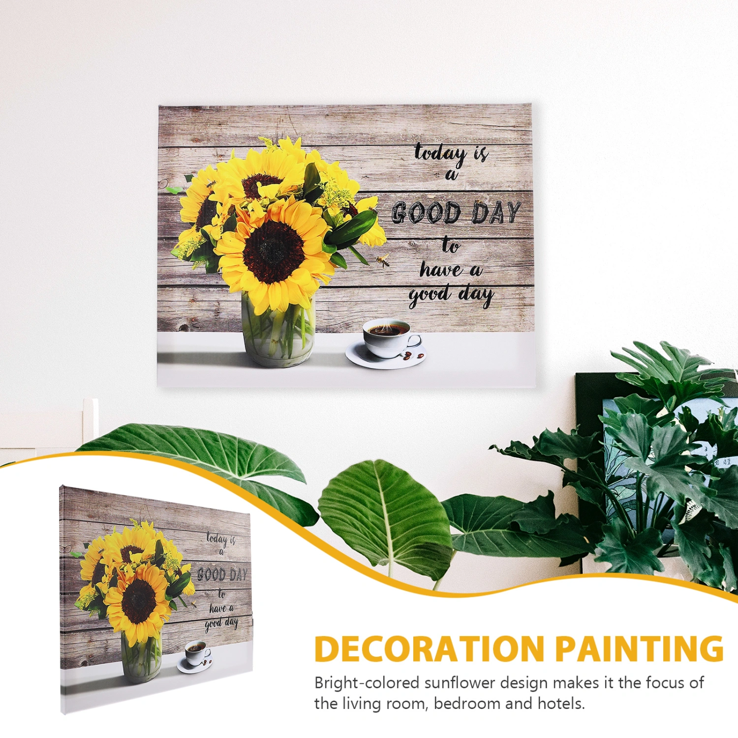 Sunflower Wall Art Canvas Sunflower Painting for Home Farmhouse Wall Art Decor