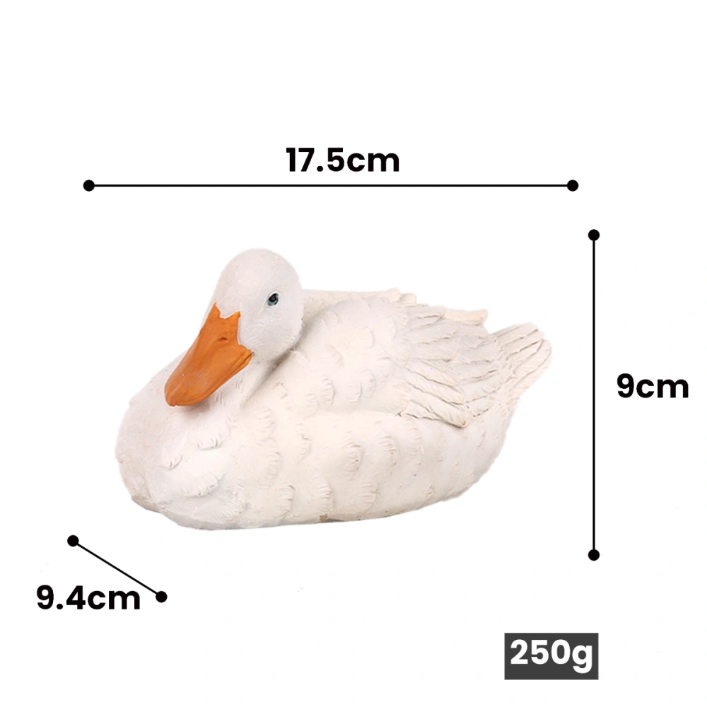 Garden Duck Decor Realistic Duck Statue Garden Pond Duck Sculpture Resin Duck Statue Decoration