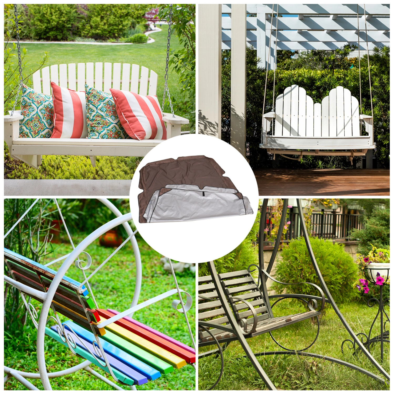 1pc Outdoor Swing Ceiling Cover Swing Sunshade Swing Protective Cover for Swing