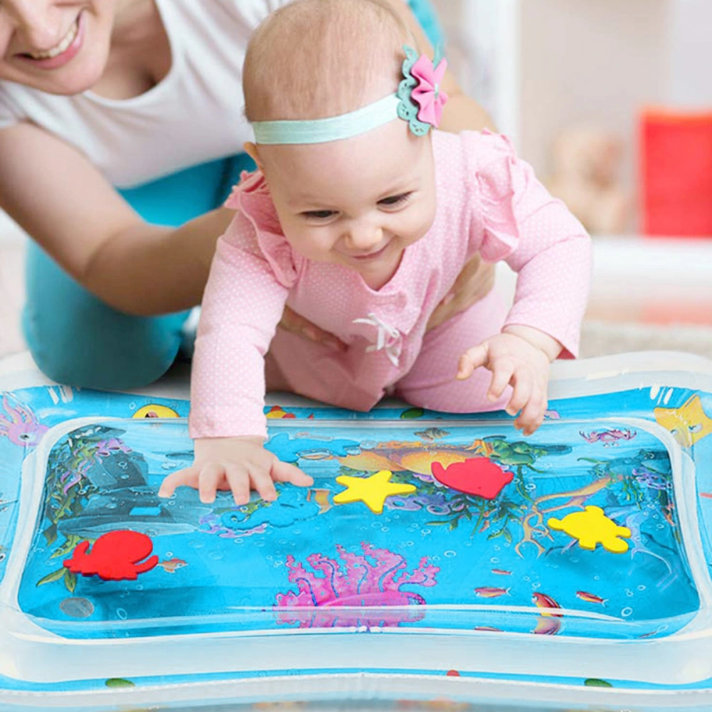 1pc Inflatable Water Cushion Creative Playing Pad Inflatable Crawling Cushion Water Play Mat Baby Water Mat (Clownfish Pattern)