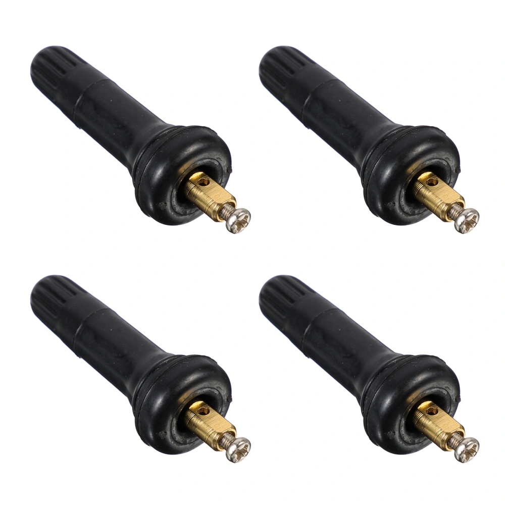 4Pcs Practical Vehicle TPMS Tire Pressure Sensor Rubber Stems Useful Tire Stems