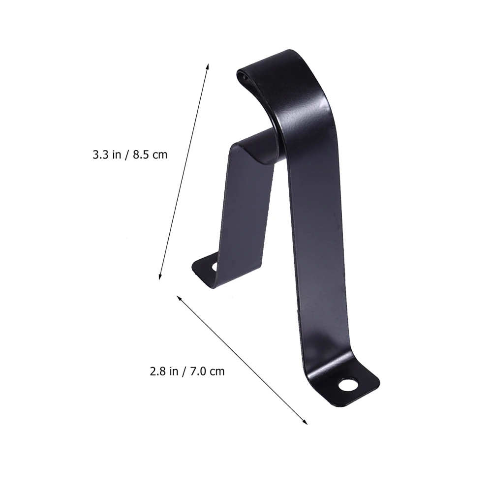 3pcs Curtain Rod Adjusting Brackets R-type Support Single Rod Bases (19mm)