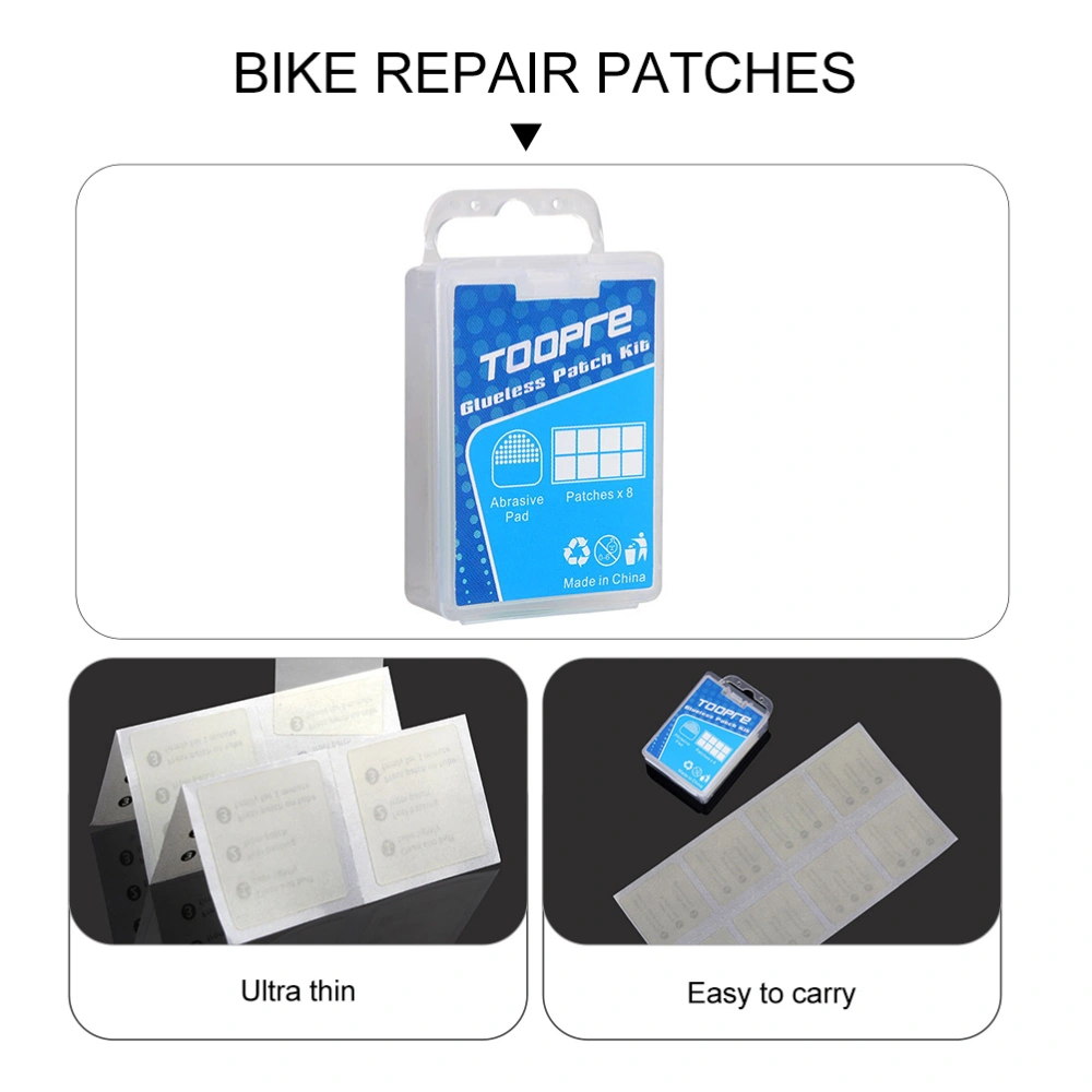 1 Set Transparent Tire Patches Bike Repair Patches Quick Tire Repair Tool