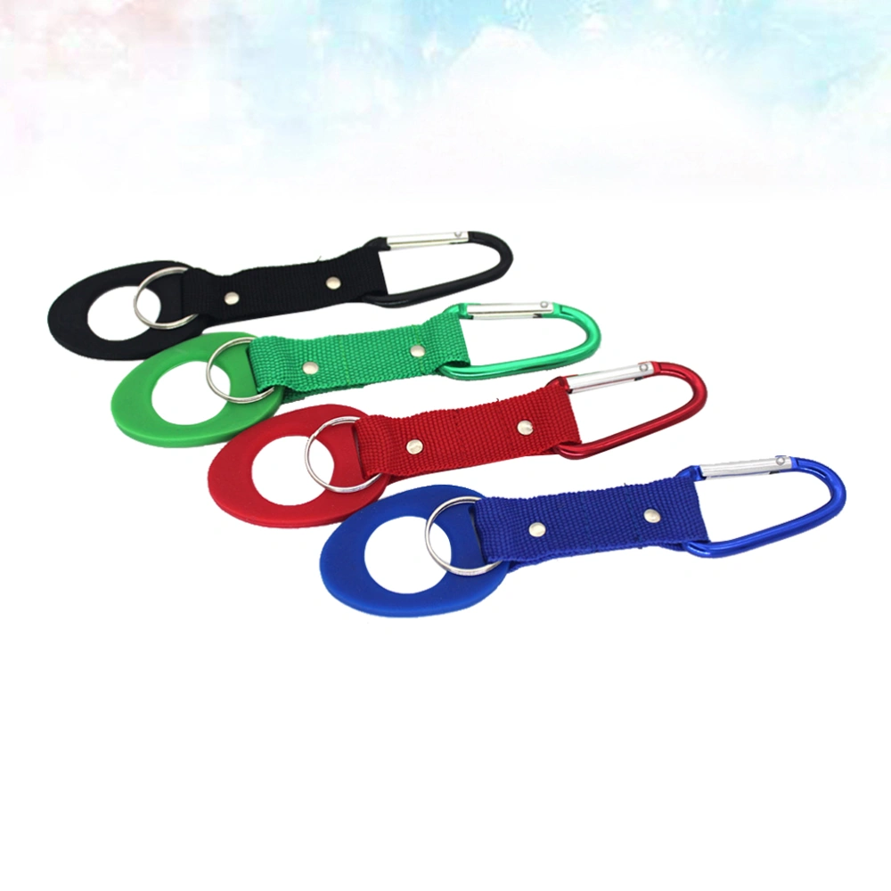 5pcs Silicone Water Bottle Buckle Practical Simple Hanging Buckle for Outdoor Hiking Travel Camping (Random Color)