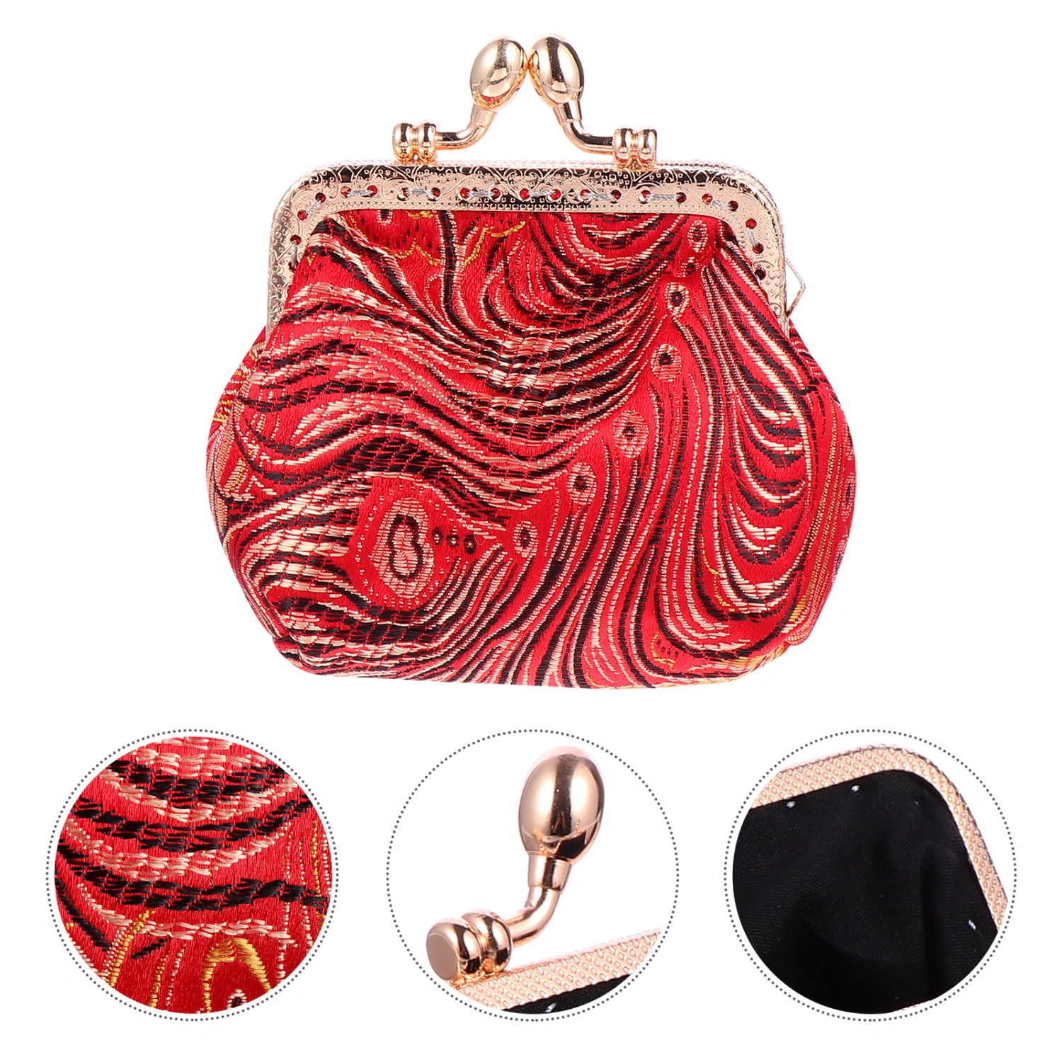 1pc Change Purse Storage Bag Chinese-Style Mini Purse Coin Pouch Storage Pouch